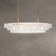 Ghiaccio Glass Oval Chandelier 54''65''
