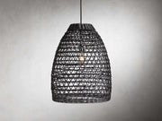 Braemar Wicker Outdoor Black Pendant