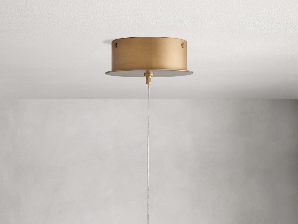 Elowen Natural Alabaster Single Pendant Light 5.5"D