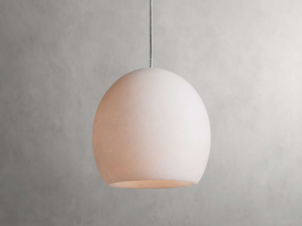 Elowen Natural Alabaster Single Pendant Light 5.5"D