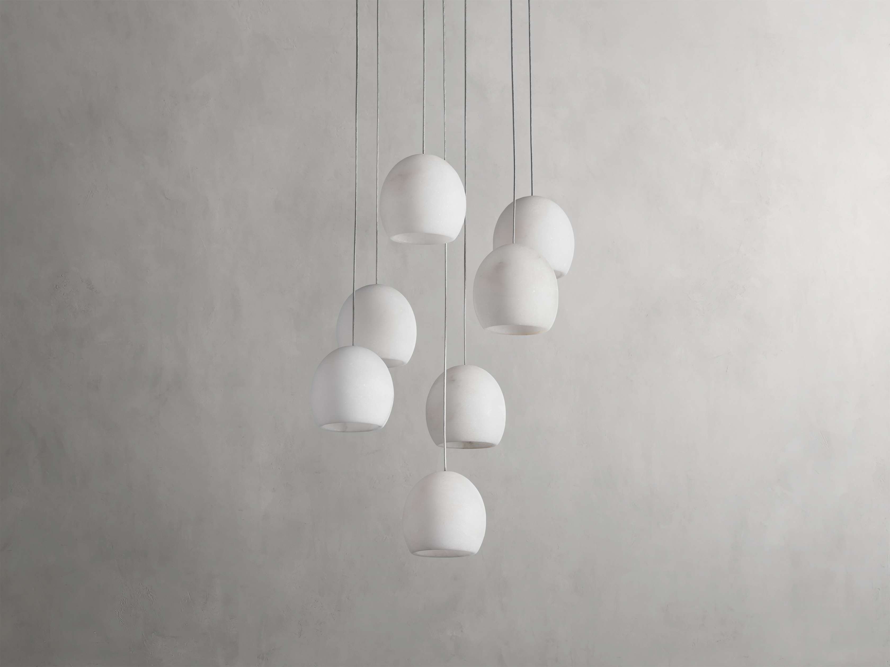 Elowen Natural Alabaster Round Chandelier 48"W