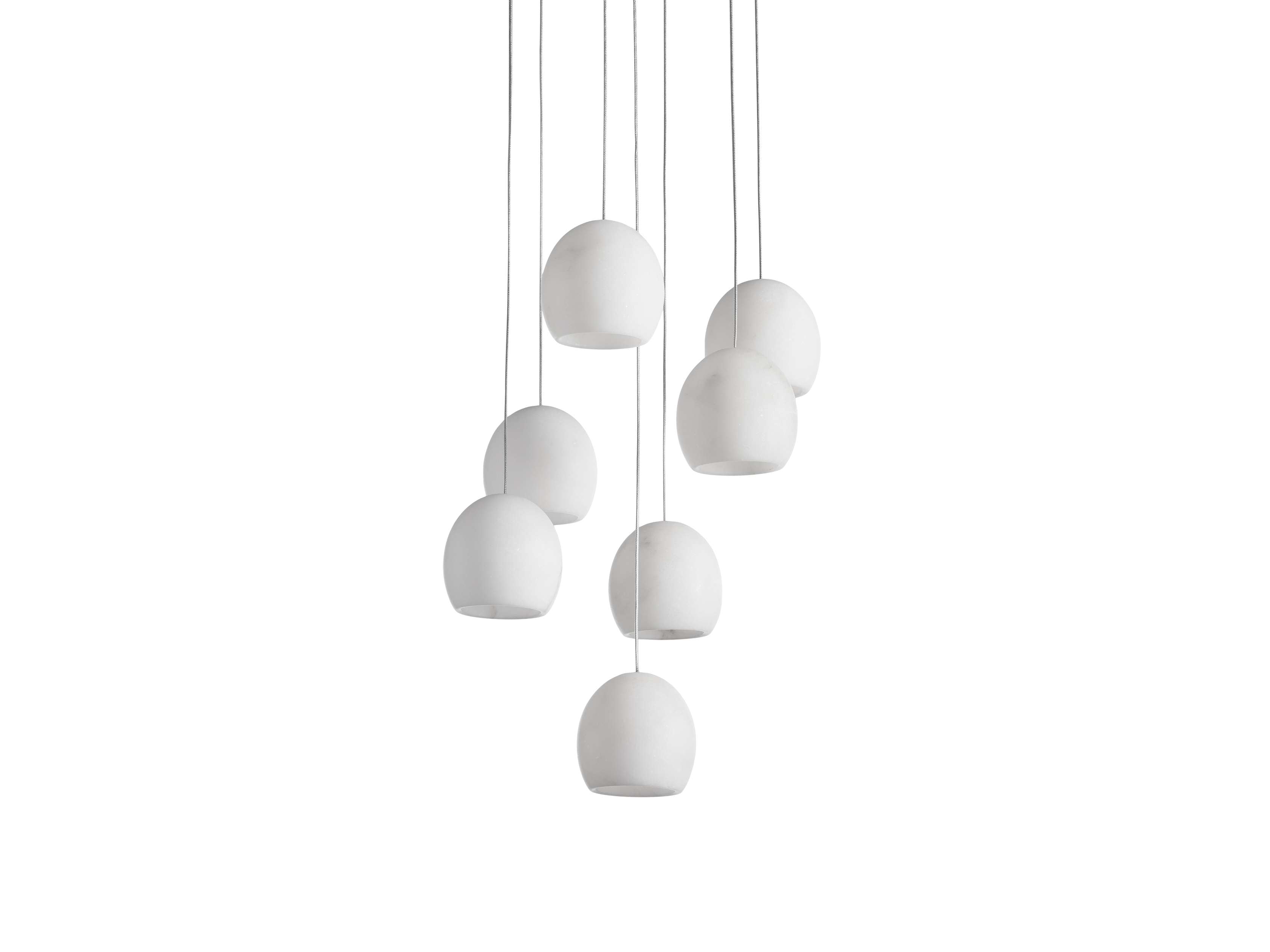 Elowen Natural Alabaster Round Chandelier 48"W