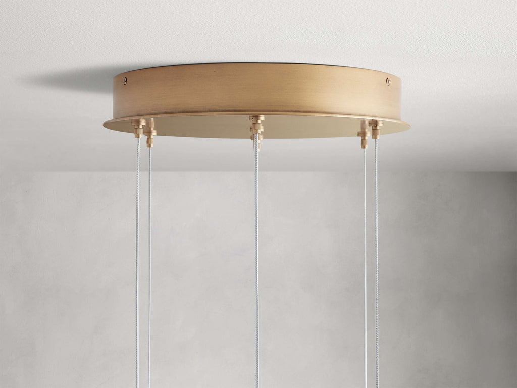 Elowen Natural Alabaster Round Chandelier 48"W