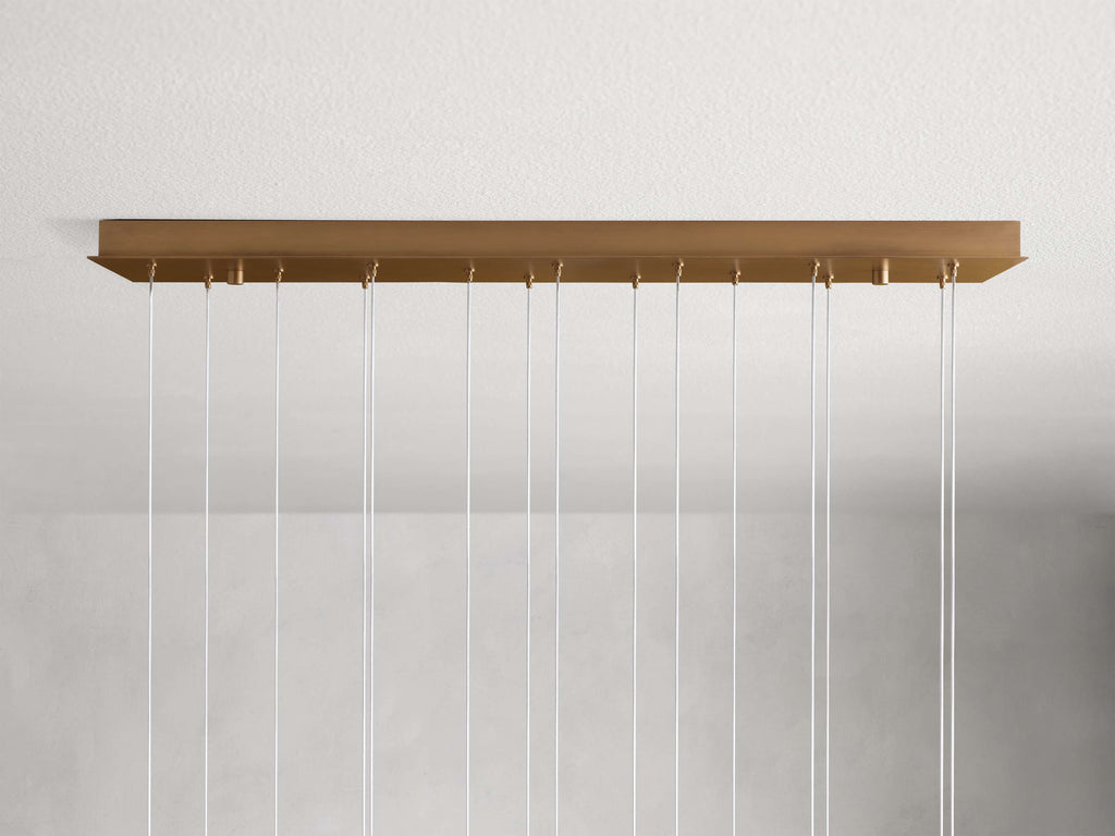 Elowen Natural Alabaster Rectangular Chandelier 48“W 54”W