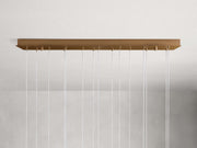 Ewen Natural Alabaster Rectangular Chandelier 48“W 54”W