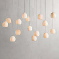 Elowen Natural Alabaster Rectangular Chandelier 48“W 54”W