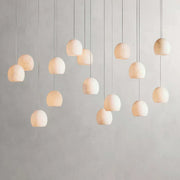 Ewen Natural Alabaster Rectangular Chandelier 48“W 54”W