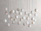 Elowen Natural Alabaster Rectangular Chandelier 48“W 54”W