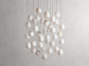 Ewen Natural Alabaster Round Chandelier 48