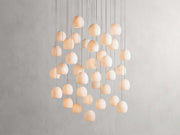 Ewen Natural Alabaster Round Chandelier 48