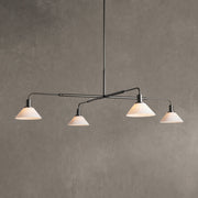 Theron Glass Round Chandelier 30'' 52''