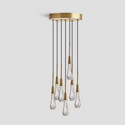 Soltaire Cluster Crystal Pendant 3 Light 5 Light 7Light