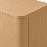 Liromelle Low Media Console — GREIGE OAK / 6-DOOR 96