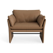 Zora Occasional Leather Armchair For Living Room