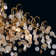 Briony 10 Lights Gold Glass Chandelier 45