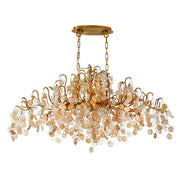 Briony 10 Lights Gold Glass Chandelier 45