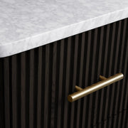 Favera Short Bath Cabinet — EBONY / CARRARA