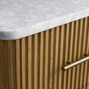 Favera Short Bath Cabinet — HONEY / CARRARA