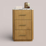 Favera Short Bath Cabinet — HONEY / CALACATTA VIOLA