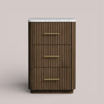 Favera Short Bath Cabinet — MOCHA / CARRARA