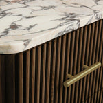 Favera Short Bath Cabinet — MOCHA / CALACATTA VIOLA