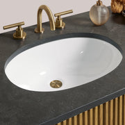 Favera Wide Single Vanity — HONEY / BLUESTONE