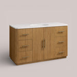 Favera Wide Single Vanity — HONEY / CARRARA