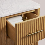 Favera Wide Single Vanity — HONEY / CARRARA