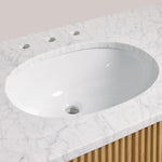 Favera Wide Single Vanity — HONEY / CARRARA