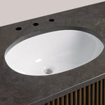 Favera Wide Single Vanity — MOCHA / BLUESTONE