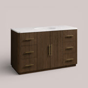 Favera Wide Single Vanity — MOCHA / CARRARA