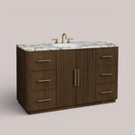 Favera Wide Single Vanity — MOCHA / CALACATTA VIOLA