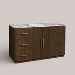 Favera Wide Single Vanity — MOCHA / CALACATTA VIOLA
