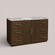 Favera Wide Single Vanity — MOCHA / CALACATTA VIOLA