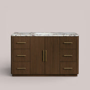 Favera Wide Single Vanity — MOCHA / CALACATTA VIOLA