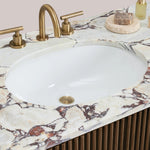 Favera Wide Single Vanity — MOCHA / CALACATTA VIOLA