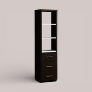 Favera Tall Bath Cabinet — EBONY / CARRARA
