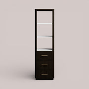 Favera Tall Bath Cabinet — EBONY / CARRARA
