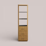 Favera Tall Bath Cabinet — HONEY / BLUESTONE