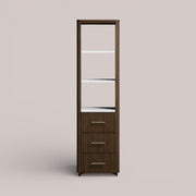 Favera Tall Bath Cabinet — MOCHA / CARRARA