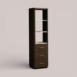 Favera Tall Bath Cabinet — MOCHA / CALACATTA VIOLA