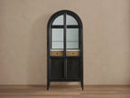 Haven Oak Liquor Cabinet 36”W