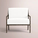 Caloria Slope Arm Chair — FORGED BRONZE / SNOW WHITE
