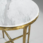 Thaddeus Marble Round Side Table 18