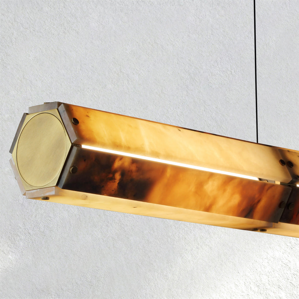 Prism Alabaster Linear  Pendant Light