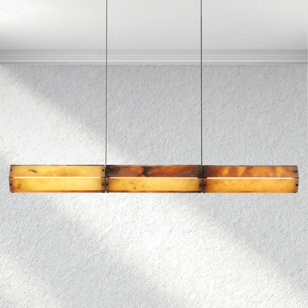 Prism Alabaster Linear  Pendant Light