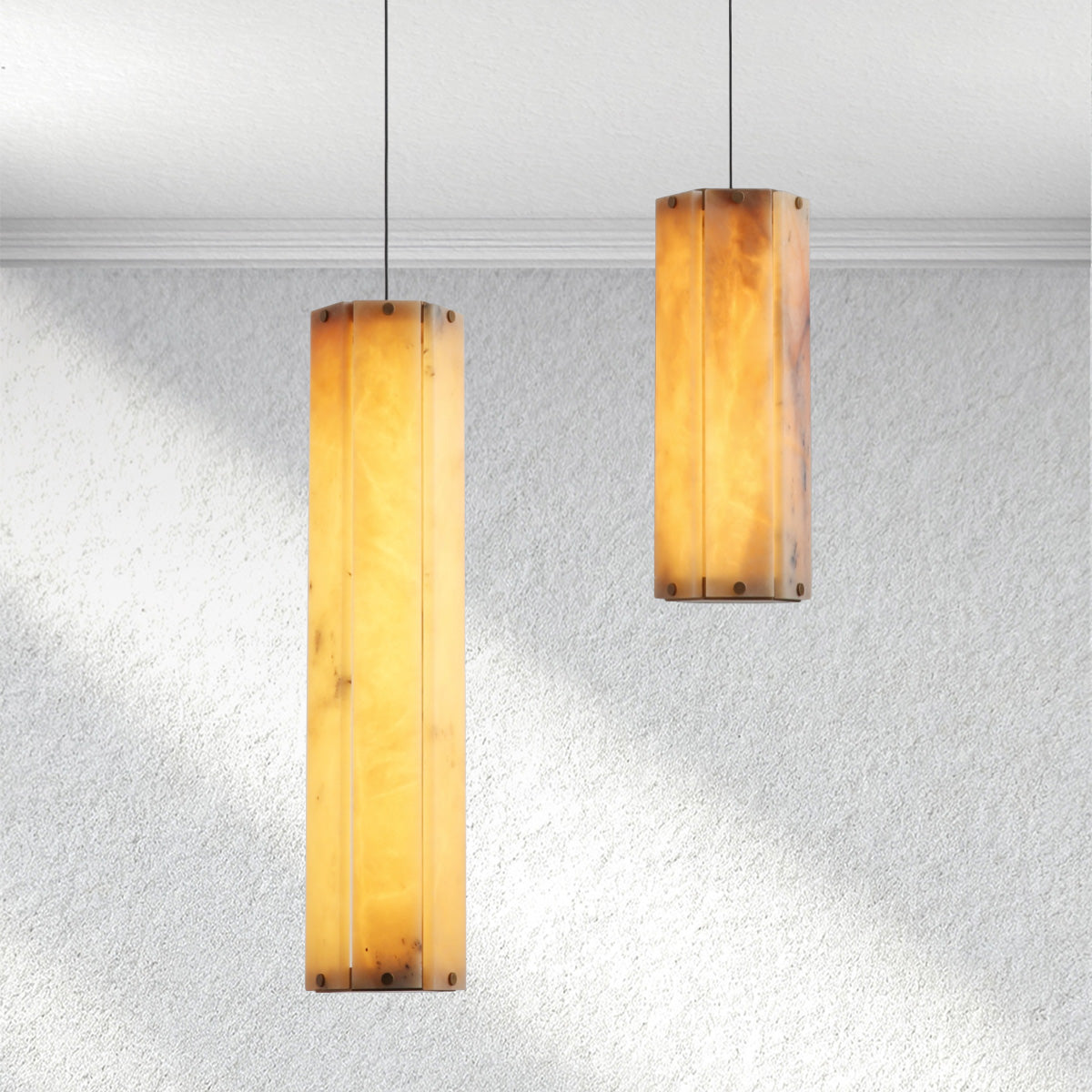 Prism Alabaster Pendant Light