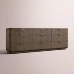 Cavenza 9-Drawer Dresser — BROWN OAK