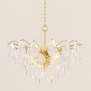 Darevielle Teardrop Blown Glass Chandelier 35.75