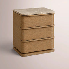 NATURAL BRUSHED OAK / GOLD EMPERADOR MARBLE